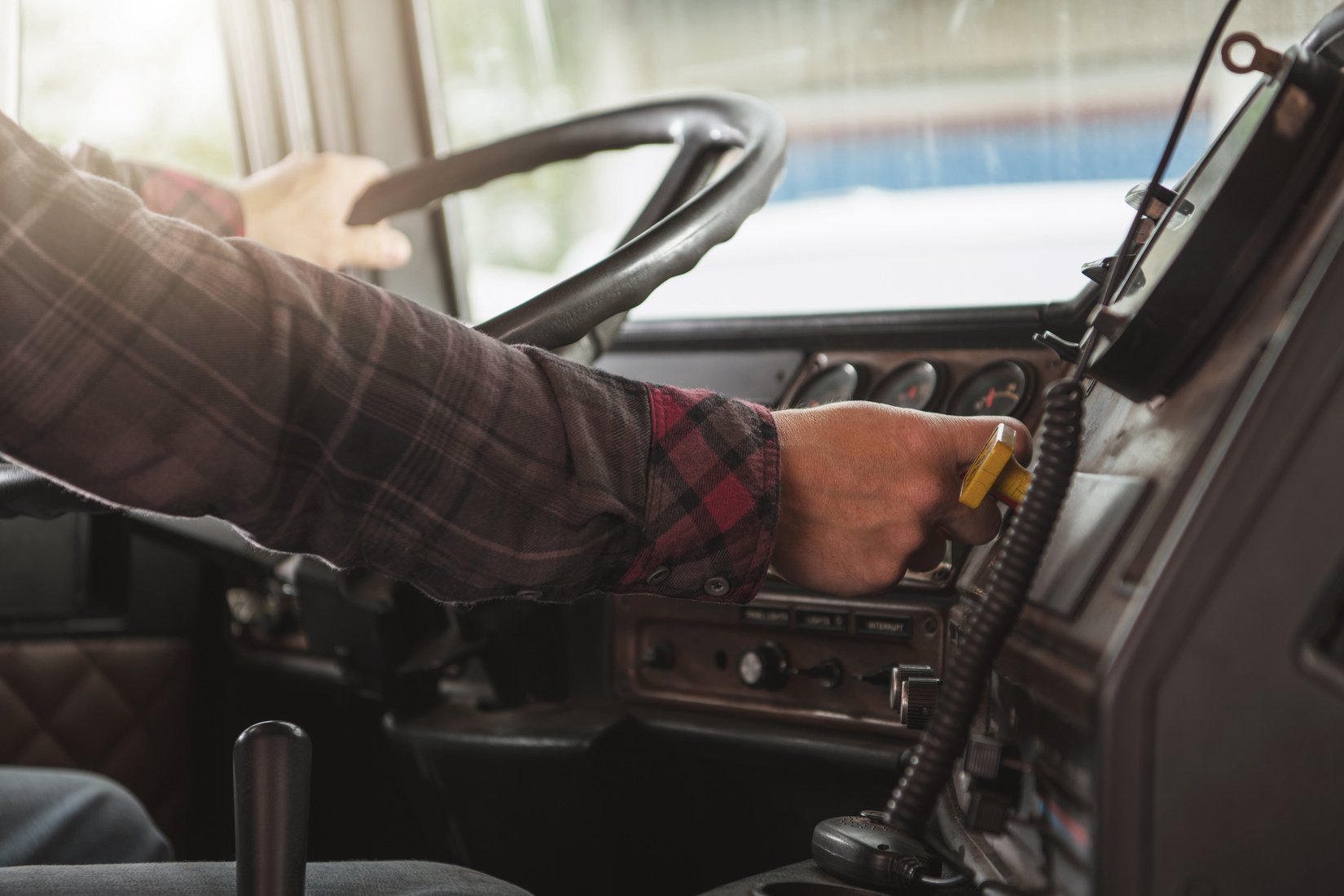 Driver Inside a Truck